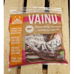 MUSH VAINU Hundesnack Grisehaler 220 g - naturlige tyggeben til hunde
