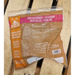 MUSH VAINU Hundesnack Grisehaler 220 g - naturlige tyggeben til hunde
