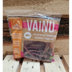 MUSH VAINU Hundesnack Grisehaler 220 g - naturlige tyggeben til hunde