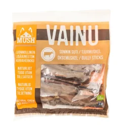 MUSH VAINU Hundesnack Tyremuskel 250 g - naturlige tyggeben til hunde