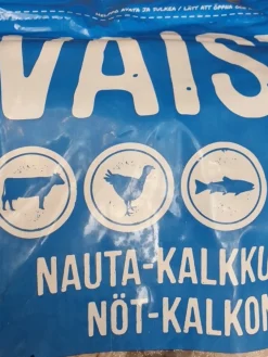MUSH Vaisto Blå Okse Kalkun Laks - 3 kg råfoder til hund