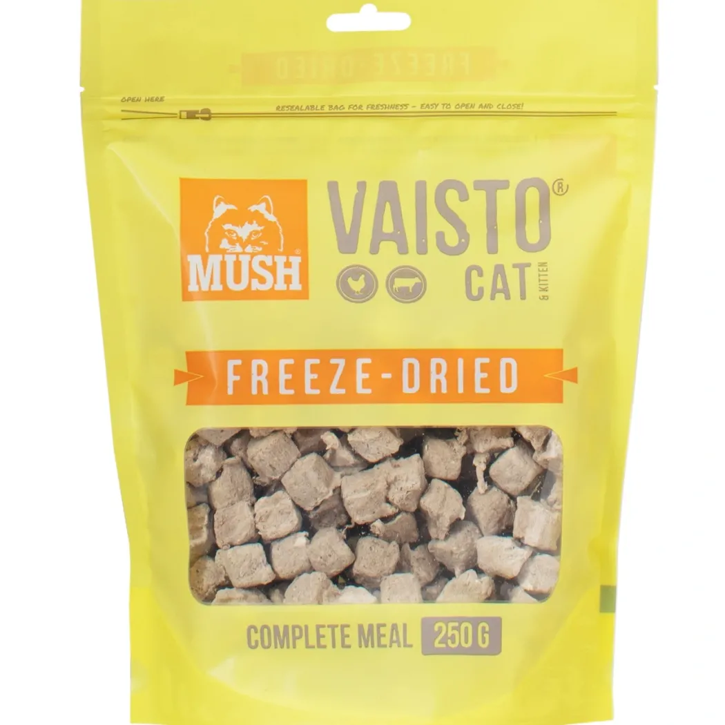 MUSH Vaisto frysetørret Gul Kat 250 g