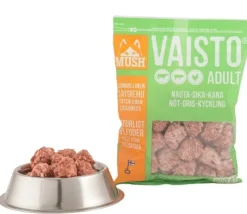 MUSH Vaisto Grøn Okse Gris Kylling 800 g - Naturligt hundefoder med kød og grønt