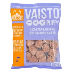 MUSH Vaisto Puppy lyslilla gris kalkun kylling 800 g til hvalpe