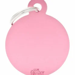 My Family Hundetegn Basic Cirkel pink stor