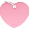 My Family Hundetegn Basic Hjerte pink stor
