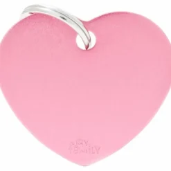 My Family Hundetegn Basic Hjerte pink stor