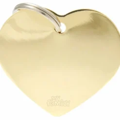 My Family Hundetegn Basic Hjerte guld stor