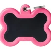 My Family Hundetegn Soft Silent Strong sort og pink kødben stor