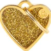 My Family Shine hjerte hundetegn guld lille
