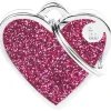 My Family Shine hjerte hundetegn pink lille