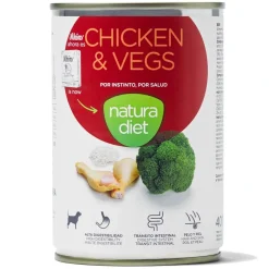 Natura Diet Adult Hund Kylling Vådfoder 400 g - naturligt hundefoder