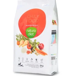 Natura Diet Daily hundefoder 3 kg - Naturligt tørfoder med kylling og ris