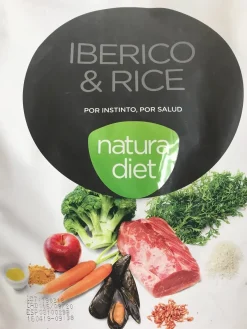 Natura Diet Iberico og Ris Hundefoder 3 kg - Naturlig ernæring