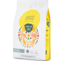 Natura Diet Kattefoder Killing Kylling 3 kg - komplet tørfoder til killinger
