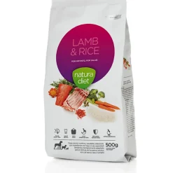 Natura Diet Lam og Ris Hundefoder 500 g - Sundt og nærende foder til hund