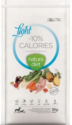 Natura Diet Light -10% kalorier hundefoder 3 kg - tørfoder til steriliserede hunde