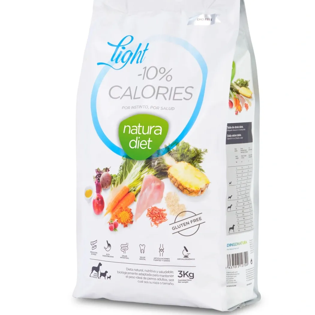 Natura Diet Light -10% kalorier hundefoder 3 kg - tørfoder til steriliserede hunde