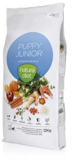 Natura Diet Puppy Junior Hvalpefoder 12 kg - Naturligt og sundt foder til hvalpe