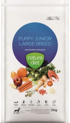 Natura Diet Puppy Large Breed Hvalpefoder 12 kg - Sund vækst til store racer