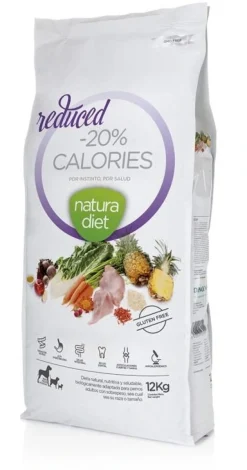 Natura Diet Reduced -20% kalorier hundefoder 12 kg - tørfoder til vægttab hos hunde