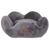 Nordic Paws Flora plys hundeseng Small 57 x 57 cm Grå