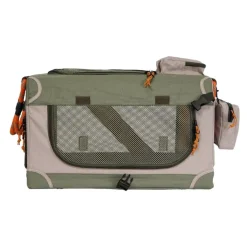 Nordic Paws Foldbart luksus hundebur i stof Army S - komfort og ro