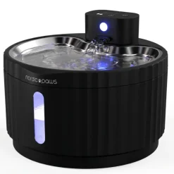 Nordic Paws Glacia trådløs vandfontæne sort 2,8 L