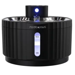 Nordic Paws Glacia trådløs vandfontæne sort 2,8 L