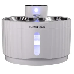 Nordic Paws Glacia trådløs vandfontæne hvid 2,8 L