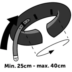 Oppustelig halskrave M 25-40 cm