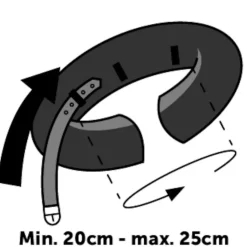 Oppustelig halskrave S 20-25 cm