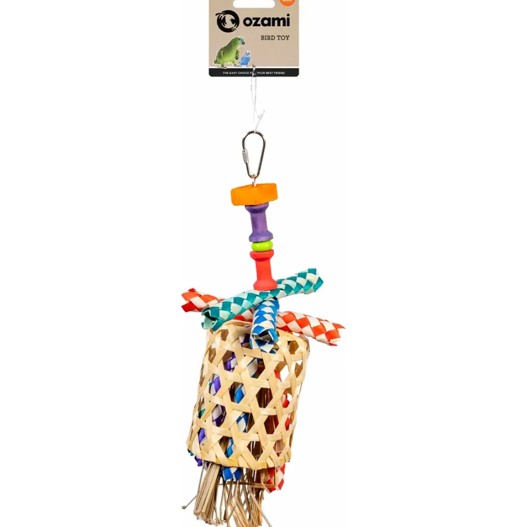 Ozami Fuglelegetøj Bamboo Basket Small 30 cm