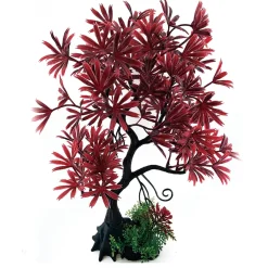 Ozami Plastic Plant red Bonsai 15x30cm