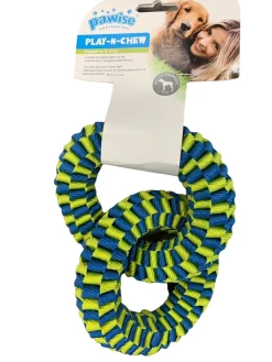 Pawise Flettet 2 Ringe 15 cm - hundelegetøj