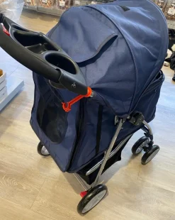 PAWISE Hunde klapvogn med 4 hjul Blå