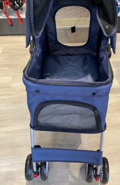 PAWISE Hunde klapvogn med 4 hjul Blå