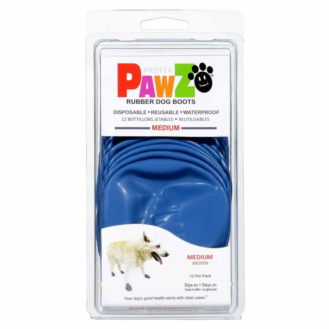 Pawz hundesko Medium 7,6 cm blå