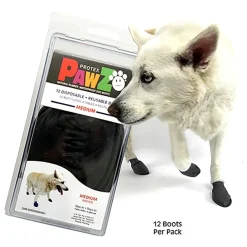 Pawz hundesko Medium 7,6 cm sort
