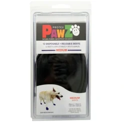 Pawz hundesko Medium 7,6 cm sort