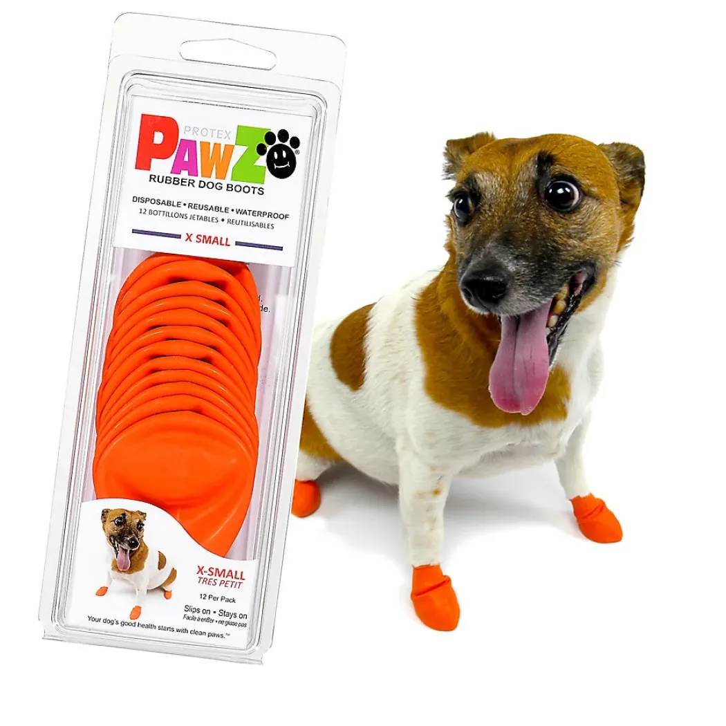 Pawz hundesko X-small 5,1 cm orange