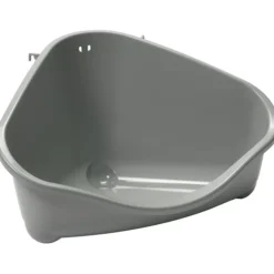 Pets Corner Tray M Grå - hjørnetoilet til gnavere og kaniner