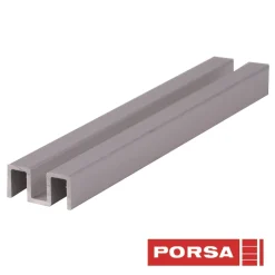 Porsa sølv alu overskinne 80 cm.