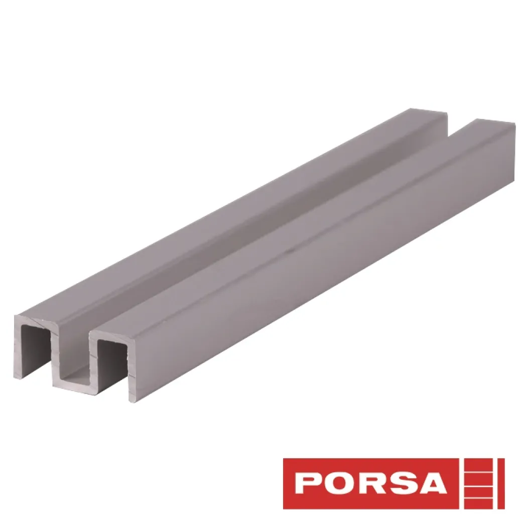 Porsa sølv alu overskinne 70 cm.
