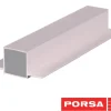 Porsa sølv aluprofil med dobbelt flig 60 cm.