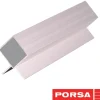Porsa sølv aluprofil med dobbelt vinkelflig 85 cm.
