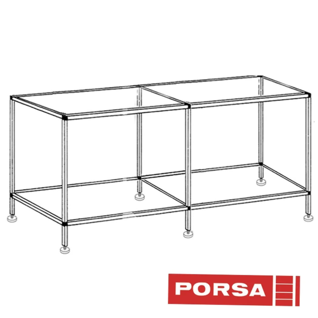 Porsa sort akvariebord 530 liter