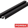 Porsa sort aluminiums underskinne 40 cm.