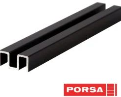 Porsa sort alu overskinne 60 cm.