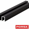 Porsa sort alu overskinne 90 cm.
